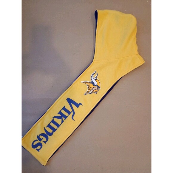 Vintage NFL Vikings Fleece Hoodie Hood Scarf Hat Pro-fan-ity Little Earth - Picture 4 of 6